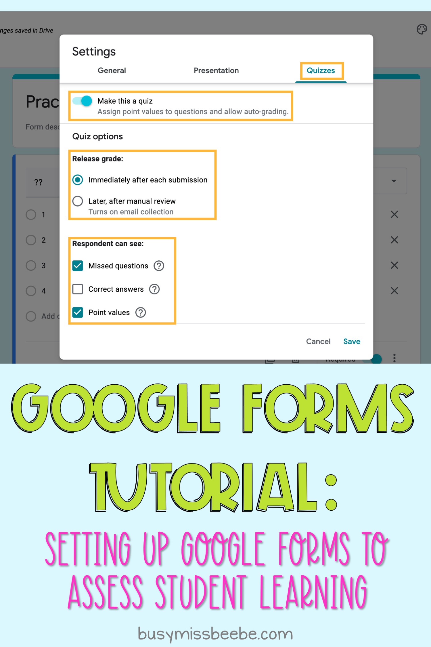 Google Forms Tutorial - Busy Miss Beebe