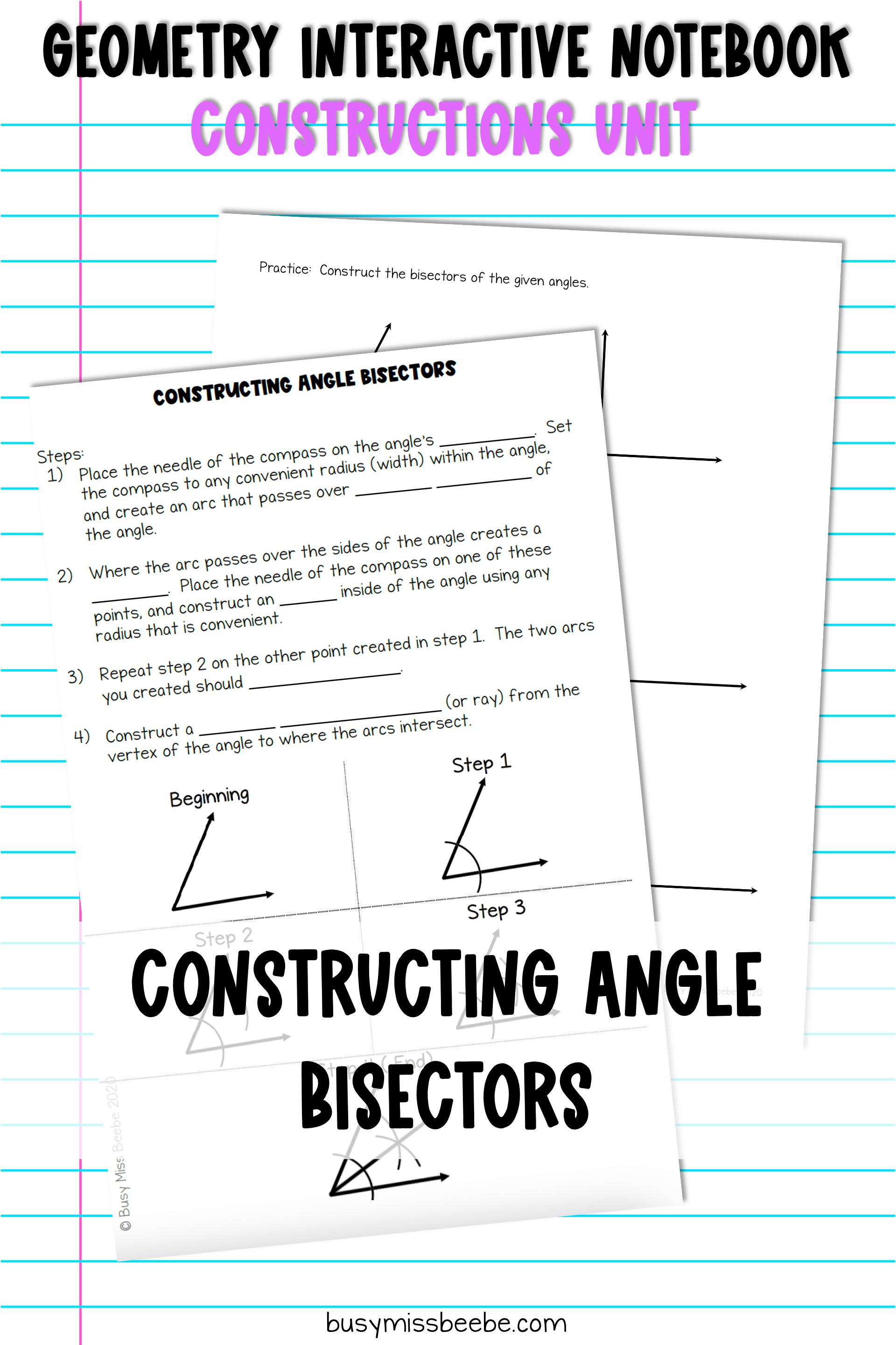 Constructions In Geometry Unit - Busy Miss Beebe